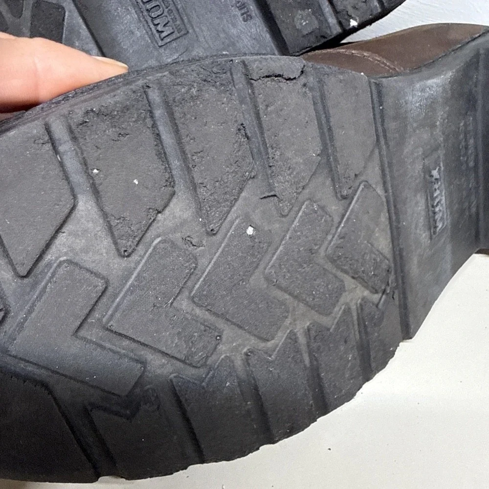 WORX By Red Wings 5425 Men's Work Boots 9.5 WW ASTW F 2413-11 EH Pull On Worn